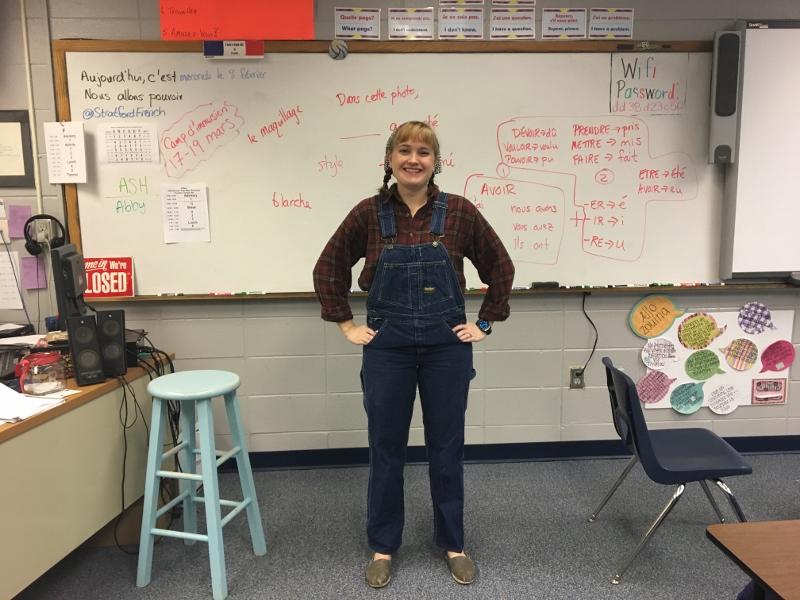 French teacher Mrs. Rachel Chabot is on the hunt for bright students.
(Photography by Anna Kate Alford)