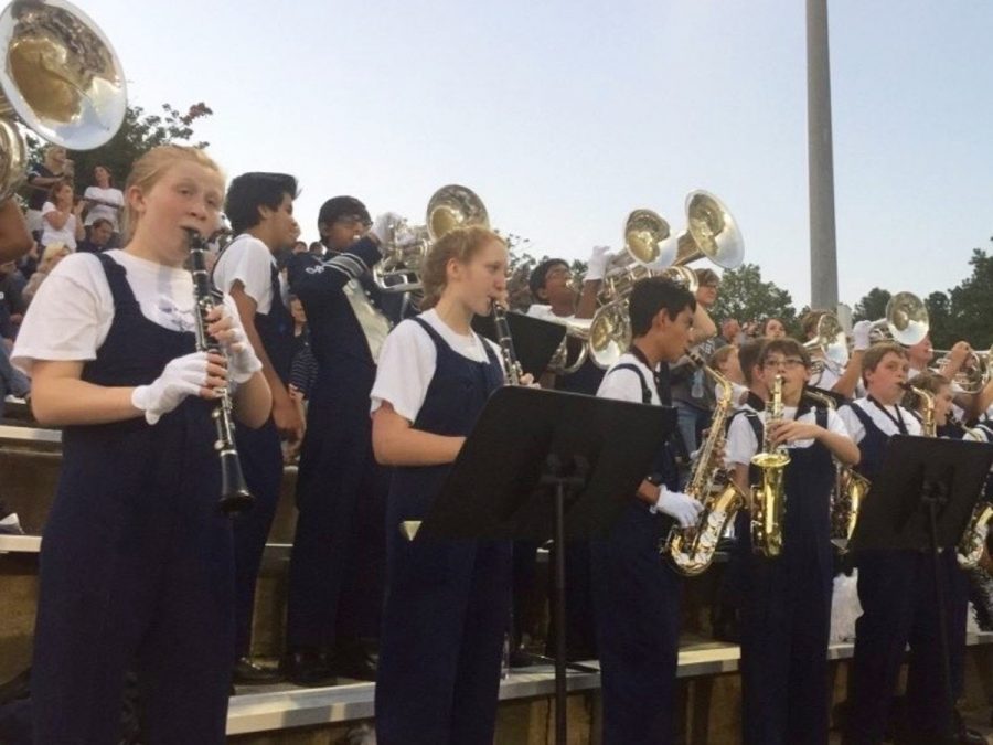 Members of the Stratford marching band got in on the fun as the Eagles routed Atkinson County Friday night.