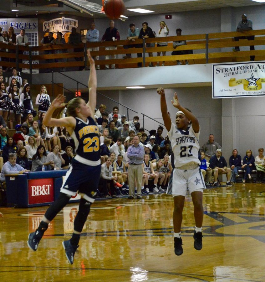 Sophomore Nadia Reese led the Eaglettes with 18 points