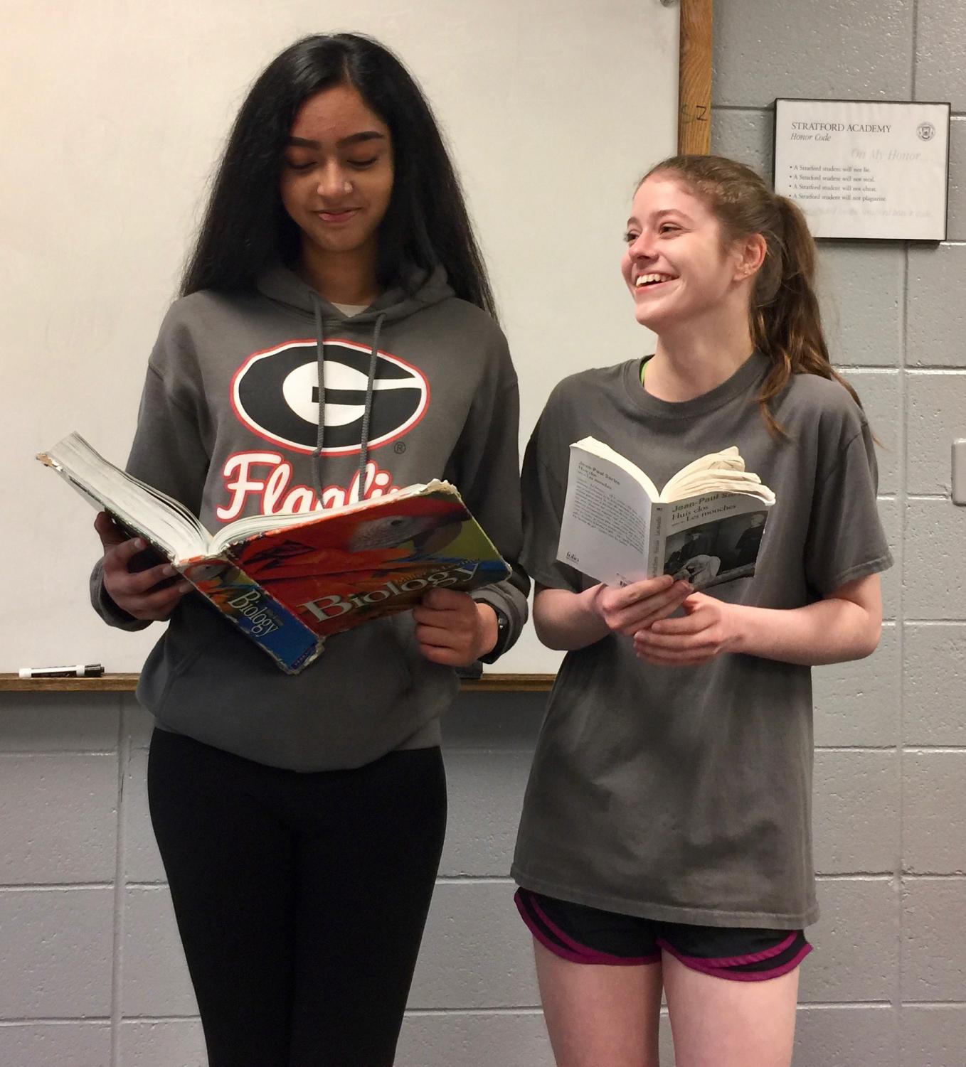 Sai Pagadala, left, and Carter Atkinson are Stratford's Governor's Honors participants
