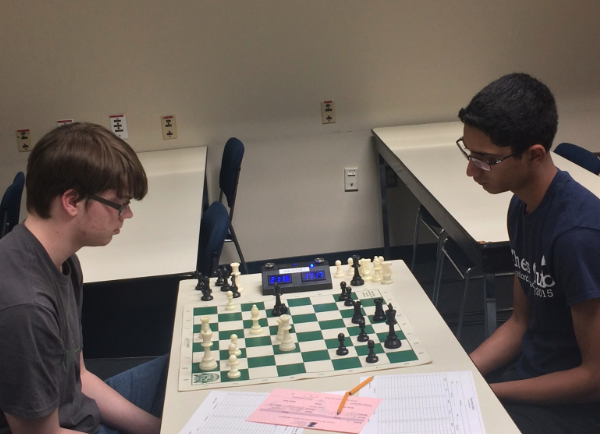 Senior Shawn Shivdat, right, founded the Chess Club and Chess Empowerment at Stratford