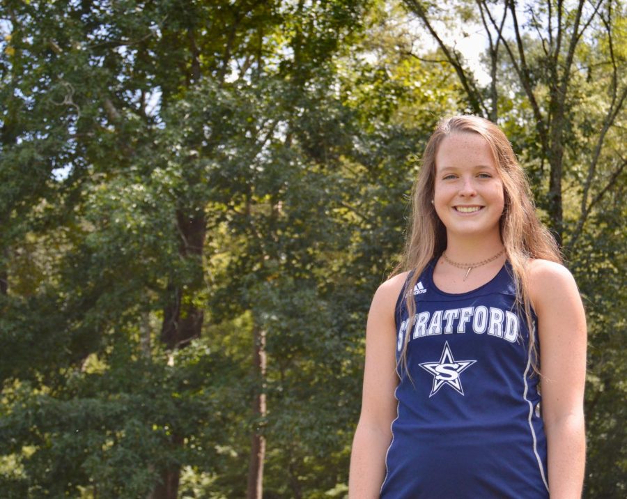 Junior Lucy Boswell is in her first year on the cross country team