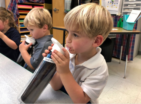 Preschoolers now have reusable water bottles