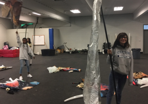 Band, color guard head to marching competition