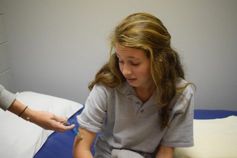 When I see a needle, I hit the floor (literally)