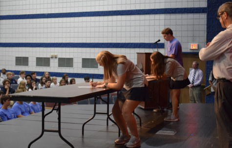 76 new students participate in Honor Code assembly